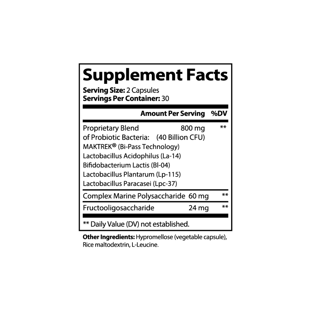 Probiotic 40 Billion with Prebiotics